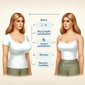 Imagem ilustrativa para o artigo sobre Qual o IMC para Fazer Mamoplastia Redutora? Entenda a Relação Entre Peso e Segurança Cirúrgica