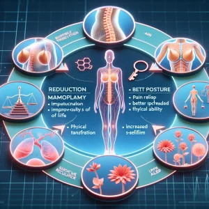 Imagem ilustrativa para o artigo sobre Como Funciona a Mamoplastia Redutora Para Mulheres com Seios Grandes e Dores: Etapas, Indicações e Benefícios Para a Qualidade de Vida