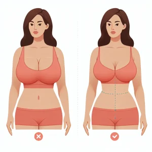 Imagem ilustrativa para o artigo sobre Silicone e Emagrecimento: Entenda Como a Perda de Peso Pode Influenciar o Resultado Estético da Prótese